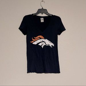 VS PINK Denver Bronco Shirt with Rhinestone Detail